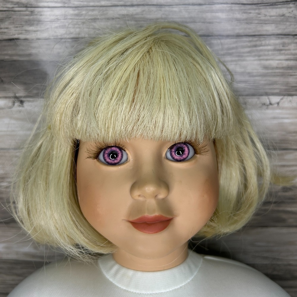 My Twinn Posable Doll Bob Hair Blonde Pink Eyes